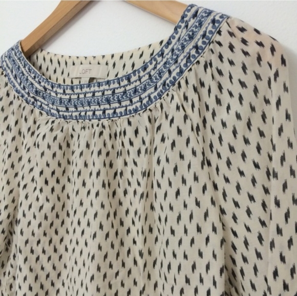 Ann Taylor Loft Boho Style Top - Picture 2 of 6